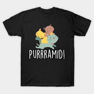 Adorable & Cute Purrramid Pyramid of Cats Kittens T-Shirt